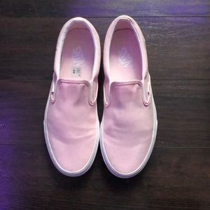 ballerina pink slip on vans